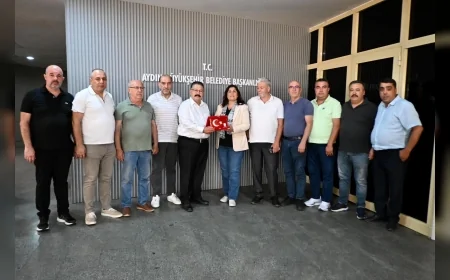 Aydın Büyükşehir Belediye Başkanı Özlem Çerçioğlu, Tamirciler Odası heyetini makamında ağırladı