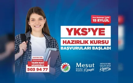 Kepez Belediyesi’nin YKS ve destek eğitim kursları 15 Eylül’de başlıyor
