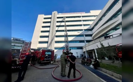 Torbalı Devlet Hastanesi’nde çıkan yangın 20 dakikada kontrol altına alındı