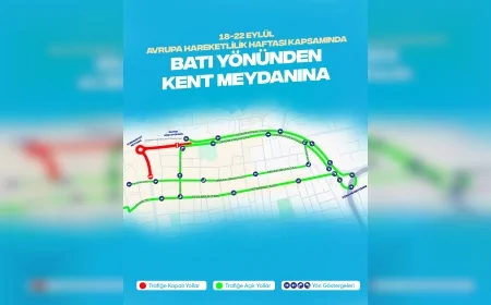 Yalova Meydanı ve çevresindeki yollar 18-22 Eylül’de araç trafiğine kapatılacak