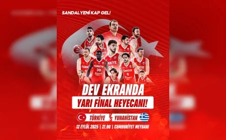 Türkiye–Yunanistan yarı final maçı Yalova’da dev ekranda izlenecek