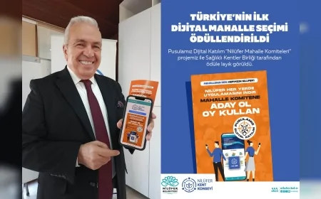 Nilüfer Belediyesi’nin Mahalle Komiteleri projesi “Akıllı Şehir” ödülüne layık görüldü!