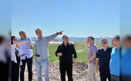 Dünya Bankası Heyeti Dikili Jeotermal Isıtmalı Sera Organize Tarım Bölgesi Projesini İnceledi