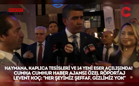 Haymana’da Türkiye’nin en büyük kaplıcası ve 14 yeni eser açıldı: ABB ve ilçe belediyeleri iş birliği, vatandaş talepleri ve eksiklere dair mesajlar