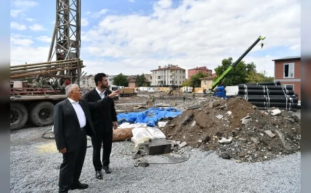 Kayseri’de Sahabiye Kentsel Dönüşüm 2. etap çalışmaları başladı, Başkan Büyükkılıç süreci yerinde inceledi