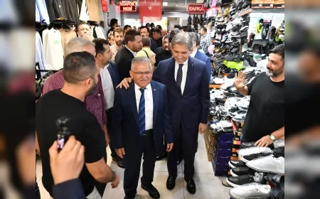 Başkan Büyükkılıç ve AK Parti Genel Başkan Yardımcısı Demir Kayseri’de esnaf ziyaretleri gerçekleştirdi