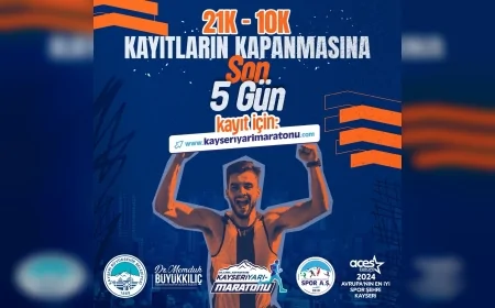 Kayseri’de Maraton Heyecanı: 5. Uluslararası Kayseri Yarı Maratonu için geri sayım başladı