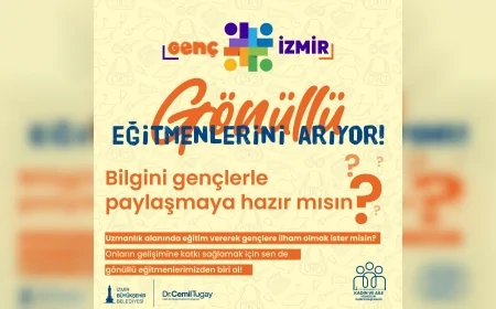 Genç İzmir gönüllü eğitmen başvurularını açtı, gençlerle bilgi ve deneyim paylaşma fırsatı