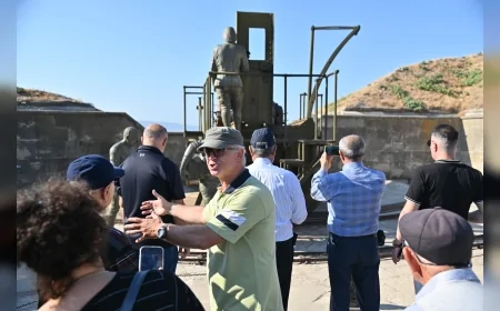 Manisa’dan şehit yakınları ve gaziler Çanakkale’de tarihi mekânları ziyaret etti