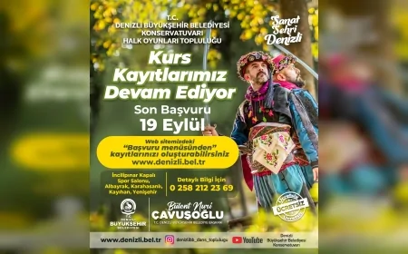 Denizli’de ücretsiz halk oyunları kursları için kayıtlar başladı, son tarih 19 Eylül