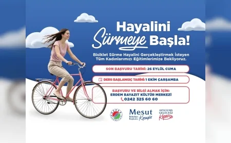 Kepez Belediyesi kadınlara özel bisiklet eğitiminde yeni dönem başvurularını başlattı