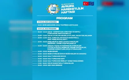 Yalova’da Avrupa Hareketlilik Haftası başlıyor, şehir merkezi araç trafiğine kapatılacak