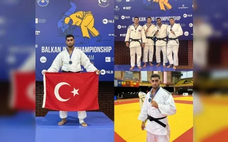 Milli judocu Enes Pınar Kosova’daki Balkan Şampiyonası’nda bronz madalya kazandı!