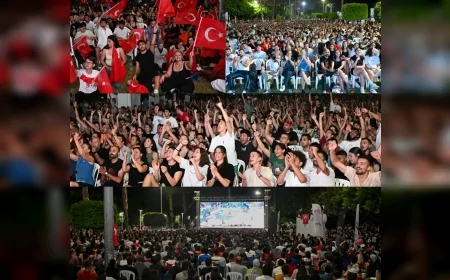 Mersinliler EuroBasket 2025 final heyecanını dev ekranda yaşadı, Türkiye Avrupa 2.’si oldu!