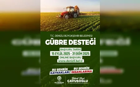 Denizli Büyükşehir Belediyesi çiftçilere gübre desteği başvurularını başlattı