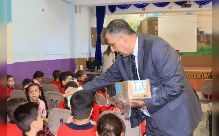 Elazığ Belediyesi öğrencilere süt dağıtarak sağlıklı beslenme farkındalığı oluşturdu