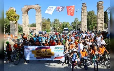 Efes Selçuk’ta Avrupa Hareketlilik Haftası “Okula Pedalla” etkinliğiyle kutlandı