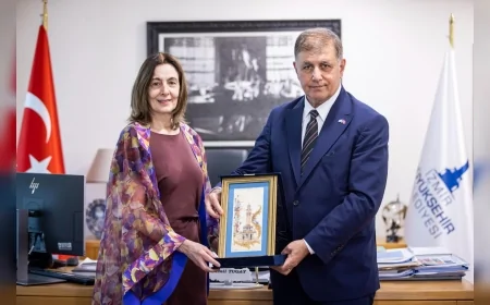 Arjantin Başkonsolosu Beatriz Vivas’tan İzmir Büyükşehir Belediye Başkanı Cemil Tugay’a iş birliği ziyareti