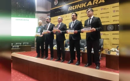 Uluslararası RUNKARA Yarı Maratonu için basın lansmanı yapıldı, dünya rekortmenleri Ankara’da koşacak