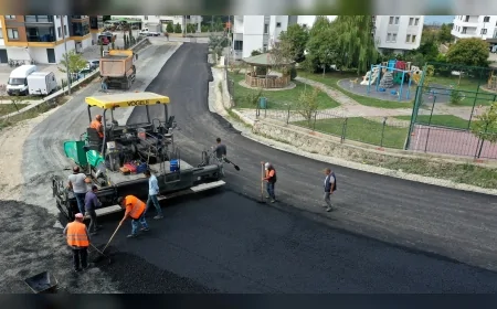 Ordu Fatsa Dolunay Mahallesi’nde sokaklar etap etap asfaltlanıyor, mahalle modern görünüme kavuşuyor