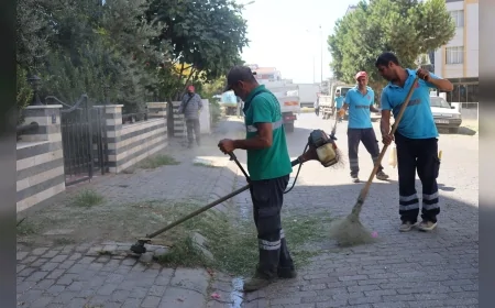 Efeler Belediyesi mahallelerde temizlik ve çevre düzenleme çalışmalarını sürdürüyor