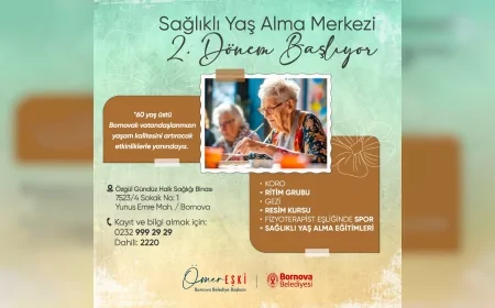 Bornova’da 60 yaş üstü vatandaşlar için Sağlıklı Yaş Alma Merkezi’nde yeni dönem başladı