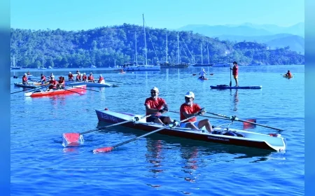 Fethiye Körfezi’nde kürek, kano ve paddle board etkinliği Avrupa Hareketlilik Haftası’na renk kattı