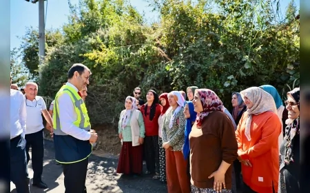 Denizli’de Babadağ yol çalışmaları hızlandı, Başkan Çavuşoğlu vatandaşlarla buluştu