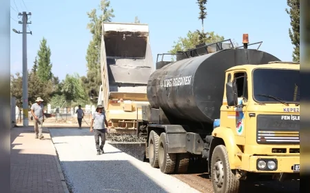 Kepez Belediyesi Göksu Mahallesi’nde 7 bin 200 metrekarelik asfalt çalışması tamamladı