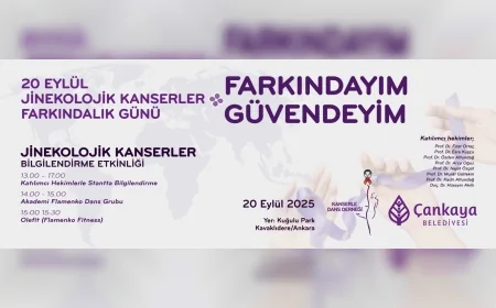 Çankaya Belediyesi 20 Eylül Dünya Jinekolojik Kanserler Farkındalık Günü için Kuğulupark’ta etkinlik düzenleyecek