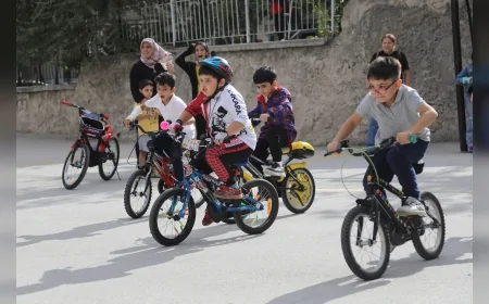 Çankayalı çocuklar bisiklet yarışıyla Avrupa Hareketlilik Haftası’nda farkındalık oluşturdu