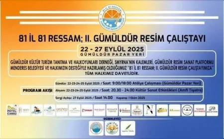 Menderes’te 81 İlden 81 Ressam 2. Gümüldür Resim Çalıştayı’nda Buluşuyor