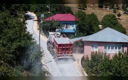 MESKİ, Mezitli Demirışık Mahallesi’nde 10 kilometrelik altyapı sonrası 10 kilometrelik yolu yeniledi