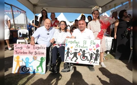 Adana’da EngelsizFest’te temizlik farkındalığı, başkanlar özel gereksinimli bireylerle sahada