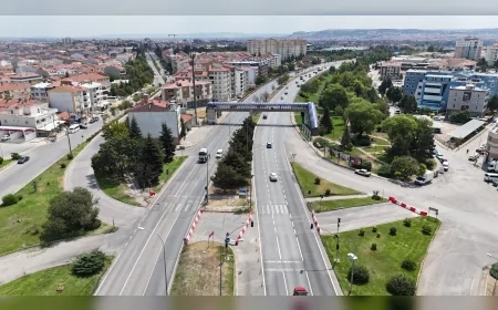 Eskişehir’de Tepebaşı Kavşağı araç trafiğine 18 Ekim’e kadar kapalı kalacak