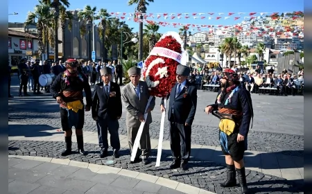 19 Eylül Gaziler Günü Kuşadası’nda tören, şiirler ve halk oyunlarıyla kutlandı