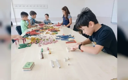 Denizli’de Montessori modeliyle matematik dersleri çocuklara sevdiriliyor