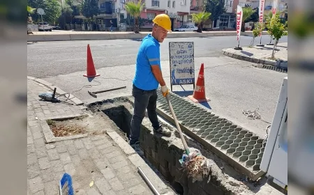Aydın Büyükşehir Belediyesi kış hazırlıklarını hızlandırdı, yağmur suyu hatları ve mazgallar temizleniyor