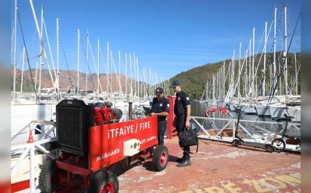 Muğla’da marinalarda yangın riski için 5 bin işletmede denetim yapıldı
