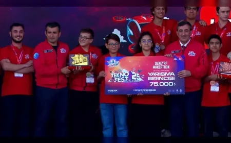 Bilim Yunusemre öğrencileri TEKNOFEST’te Türkiye birincisi oldu