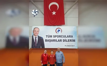 Düzceli güreşçiler Mert Halil İşler ve Özgür Çağlayan Balkan Şampiyonası’nda Türkiye için mindere çıkacak