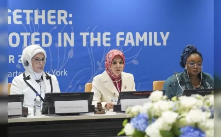 Bakan Mahinur Özdemir Göktaş BM’de: "Daha iyi bir dünya toplumun temeli olan ailede başlar"