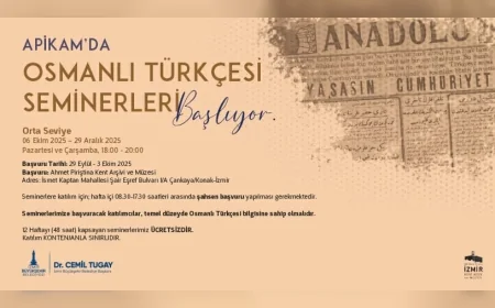 İzmir’de Osmanlı Türkçesi öğrenmek isteyenler için APİKAM’da orta seviye seminerleri başlıyor