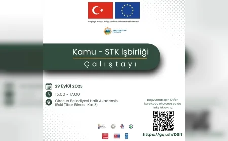 Giresun’da STK ve kamu iş birliğini güçlendirecek İletişim Ağı Platformu Çalıştayı 29 Eylül’de yapılacak