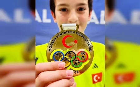 Muğlalı sporcu Kerem Batur Genç pentatlon Türkiye şampiyonluğunu kazandı