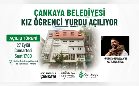 Çankaya Belediyesi Kız Öğrenci Yurdu 27 Eylül’de Açılıyor: 100 Kişilik Kapasiteyle Hizmet Verecek