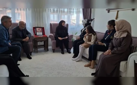 Cumhurbaşkanından Şehit Polis Şeyda Yılmaz’ın Ailesine Mektup, Milletvekili Toy Teslim Etti