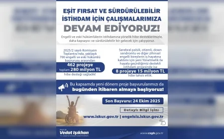 Engelli ve eski hükümlü istihdamı için hibe desteği başvuruları başladı