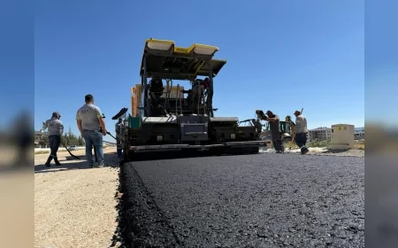 Eskişehir Aşağısöğütönü Mahallesi’nde 1561. Caddede yol yapım çalışmaları başladı