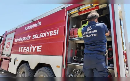 Eskişehir Büyükşehir İtfaiyesi 9 ayda 1573 yangın ve 812 kurtarma operasyonuna müdahale etti